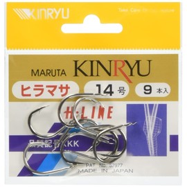 金龍 Hライン ヒラマサ鈎 フック 白 14号 釣り針