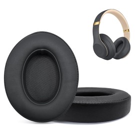Replacement Ear Pads for Beats Studio 2 & Studio 3 Wired & Wireless Headphones, Ear Cushions, Headset Earpads, Ear Cups Cover with Soft Protein Leather-Titanium