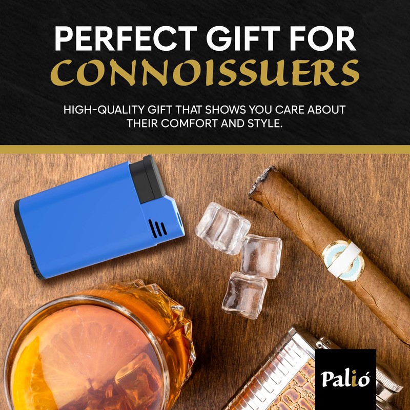 Palio Torcia Single Jet Flame Lighter, Refillable, Adjustable Torch Flame,