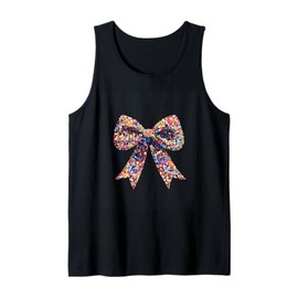 Colorful Dot Bow Graphic Fashion Decor Tank Top