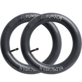 YunSCM 2pcs 12 1/2 x 1.75/2 1/4 Tube 47/57-203 12.5 Inch Bicycle Tube Schrader Valve 32 mm Compatible 12 1/2 x 1.75/1.95/2.10/2.25 Bicycle Inner Tube/Electric Bike/Mountain Bike