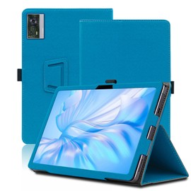 Case for OUKITEL OT5S 12 Inch, OUKITEL OT5S Tablet Protective Case, Folding Stand Protective Case with Pen Holder and Wrist Strap, Comprehensive Protection (Light Blue)