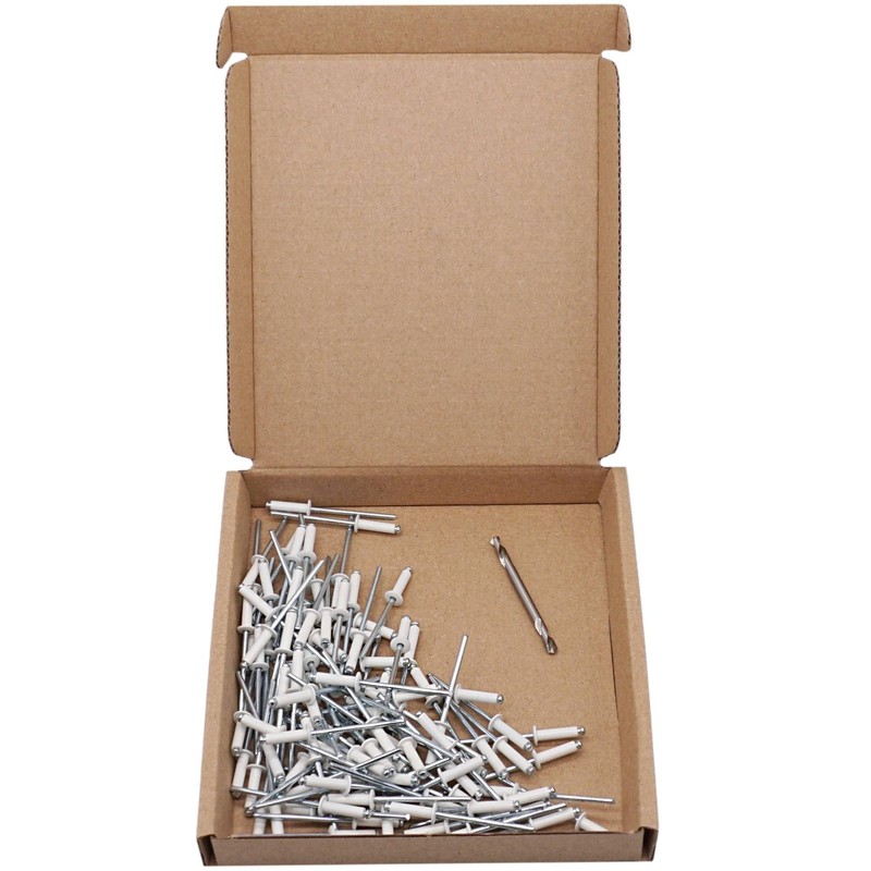 SKIR'CO Pack of 100 Painted Blind Rivets 3.2 x 12