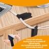 40 PCS Self Adhesive Hook and Loop Cable Ties with
