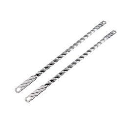 Fenix Cycles 20" Square Twisted Spring Fork Bars Chrome, Various Styles (Square)