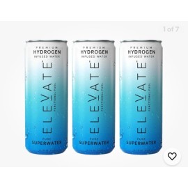 Elevate Hydrogen Water (12 pack) Hydrogen Infused, Alkaline Springwater