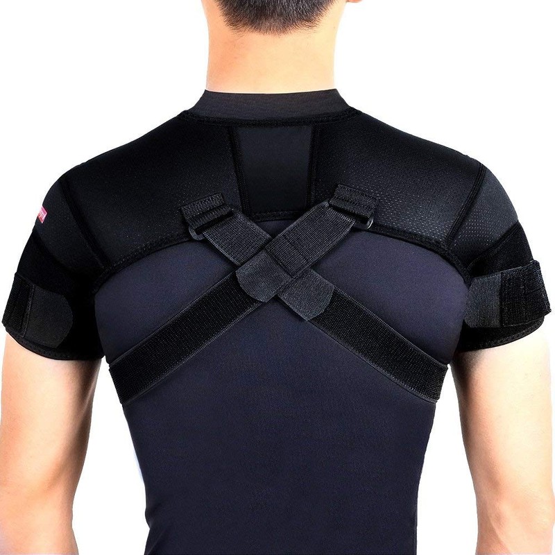 Kuangmi Sport Double Shoulder Support Adjustable Black 1 Piece (XXX-Large)