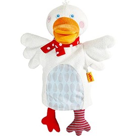 Haba Glove Puppet Gallivanting Goose, Animal Hand Puppets, 303137, Multicolour