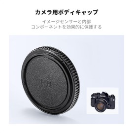 K&F Concept Canon FD Mount Body Cap Lens Rear Cap Set Compatible with Canon Lens Storage Body Mount Protective Cap Camera Parts Compatible Camera Accessories Dust Proof Scratch Resistant