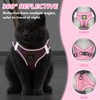 Cat Harness and Lead Set,Adjustable Reflective Stripe Cat Kitten Walking