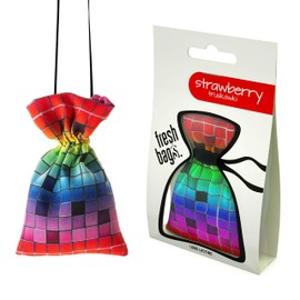 Fresh Bags Strawberry Scented Car Air Freshener Invigorating Strawberry Fragrance Innovative Design 3 Pieces