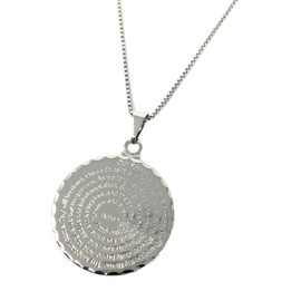 Martinuzzi Accessories Our Father Lords Prayer Padre Nuestro Necklace 925 Sterling Silver (16 inches (English))