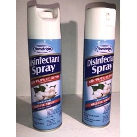 Homebright 2ea 6oz Cans Homebright Spray Linen Scent Kills 99.9% Germs & Virus-NEW-SHIP 24H