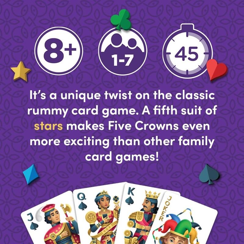 Five Crowns – Card Game for Kids and Adults, Travel
