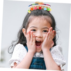 ULDIGI Small Mexican Sombrero Party Hat with Chin Strap Woven for Cinco De Mayo Celebrations Mexican Themed Decorations Doll Accessories and Carnival Festivities