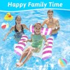 2Pack Inflatable Pool Floats Hammock,4 IN 1 Swimming Pool Float