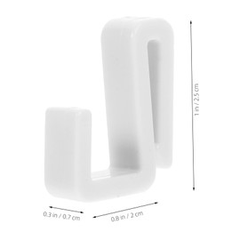 Operitacx 10pcs Versatile Plastic Hooks j Hooks for Coat Towel Bag Hanging Wall Kitchen Bathroom Organization
