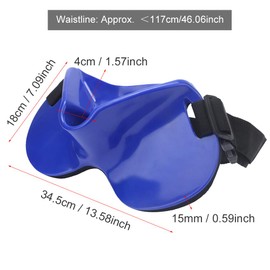 Alomejor Fishing Rod Holder Belt, ABS Sponge Thickening Fishing Rod Support Belt Adjustable Fishing Rod Holder Fishing Accessories