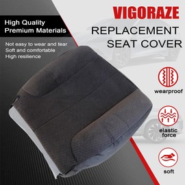 Vigoraze Driver Bottom Cloth Seat Cover Dark Gray Compatible with Dodge Ram 1500 2500 2003 2004 2005