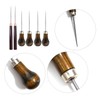 6 Pieces of Punching Awls, Slender Mahogany Awls, Gourd Awls,