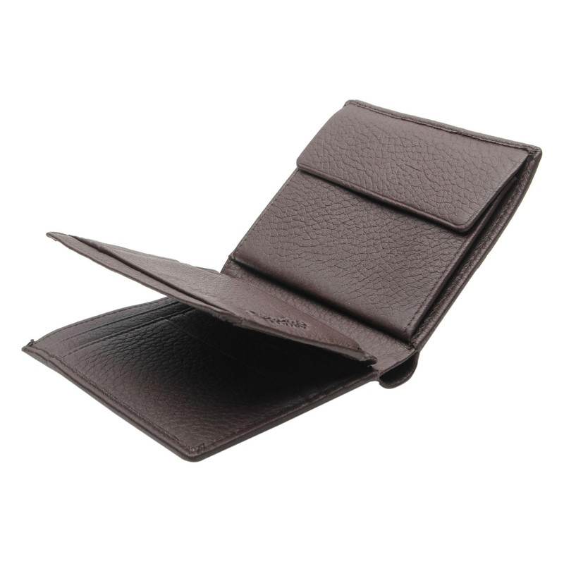 Esquire Deer Leather Wallet 10 cm, brown, Classic