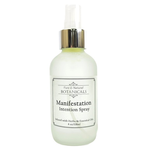 Manifestation Aromatherapy Spray 4 oz | Aromatherapy | Infused with Herbal Oils | Metaphysical, Spirituality, Wiccan, Pagan