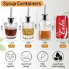 INFTYLE Syrup Bottle Set of 3 - Syrup Dispenser with
