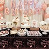 Pack of 2 Rose Gold Happy Birthday Tablecloths, 130 x