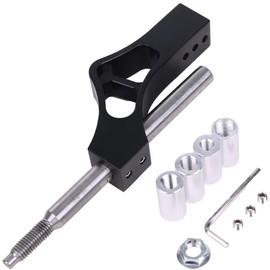 Rubonarie Manual Shift Knob Extension Lever Extension Shift Lever Quick Shifter 250mm x 65mm (Black)