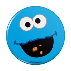 Sesame Street Cookie Monster Face Pinback Button Pin, Multi, 2.25 Inches