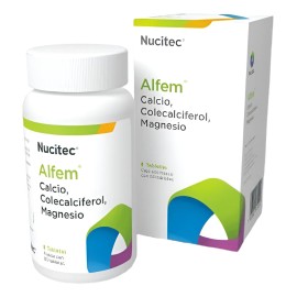 Suplemento Vitaminico Calcio Vitamina D, Alfem Frasco 60 Tab