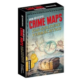 GMEINER Crime Maps - The Golden Legacy Crime Card Game for 1 to 4 Players from 14 Years