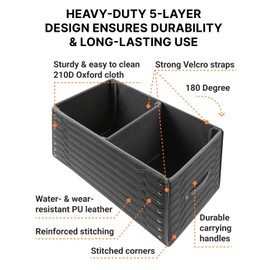 Owleys Premium Foldable Trunk Organizer for SUV | Car Trunk Storage Organizer | Car Trunk Organizer SUV | Car Box Organizer Trunk | SUV Cargo Organizer | SUV Organizer 21 inches Highway