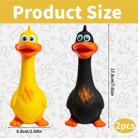 2PCS Squeaky Dog Toys, Rubber Chicken, Dog Squeaky Toy, Interactive Chew Toys for Puppies, Dental Health, Pool Toys for Dogs, Fun Squeaky Sounds, For Family Interaction