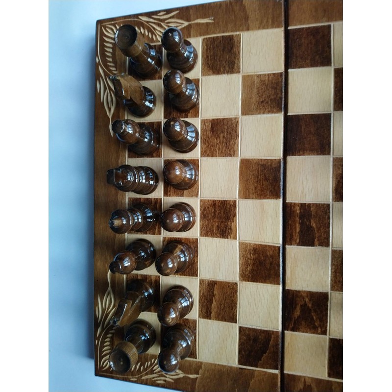 New brown handmade hazel wood chess piece,beech wood chessboard box,