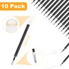 10pcs Replacement Black Pen Refills 0.5mm Black Ink Pen Refills,