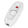 Lamp Switch, Feed-Through Switch Rocker AC 250V 10A Inline ON/OFF