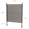 Metal Privacy Screen Freestanding Fence Panels with Stand Portable Divider