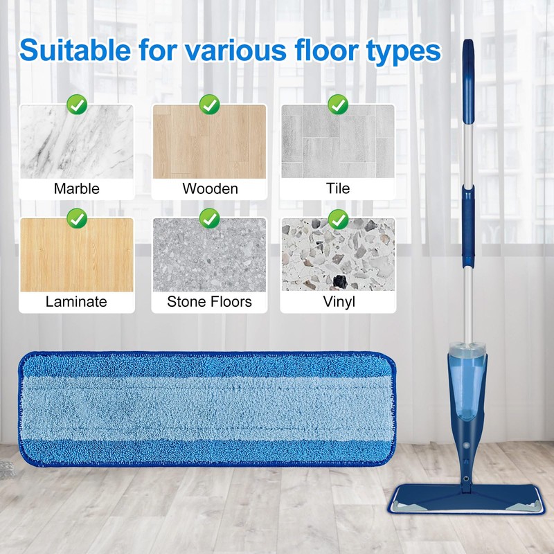 Mop Replacement Pads for Bona, Microfiber Cleaning Pad for Bona,