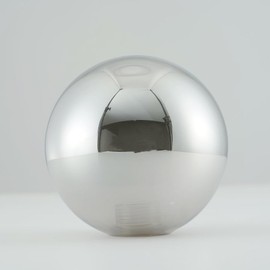 PiWWPi Lighting Smoke Grey Glass Globe Shade Replacement Bubble Glass Shade for Lamps Wall Sconces Chandeliers Pendants, 3.94" Diameter