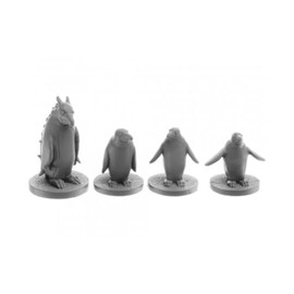 Reaper Penguin Attack Pack Miniature Figure 25mm Heroic Scale Bones USA Miniatures
