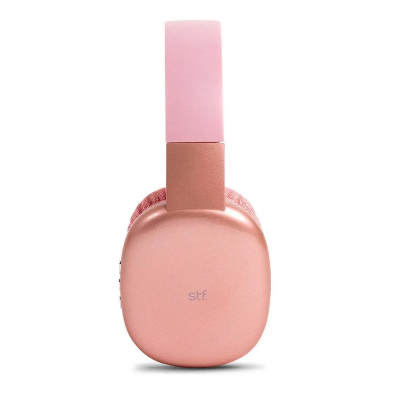 Audífonos Inalámbricos Over Ear Aurum Stf Color Rosa