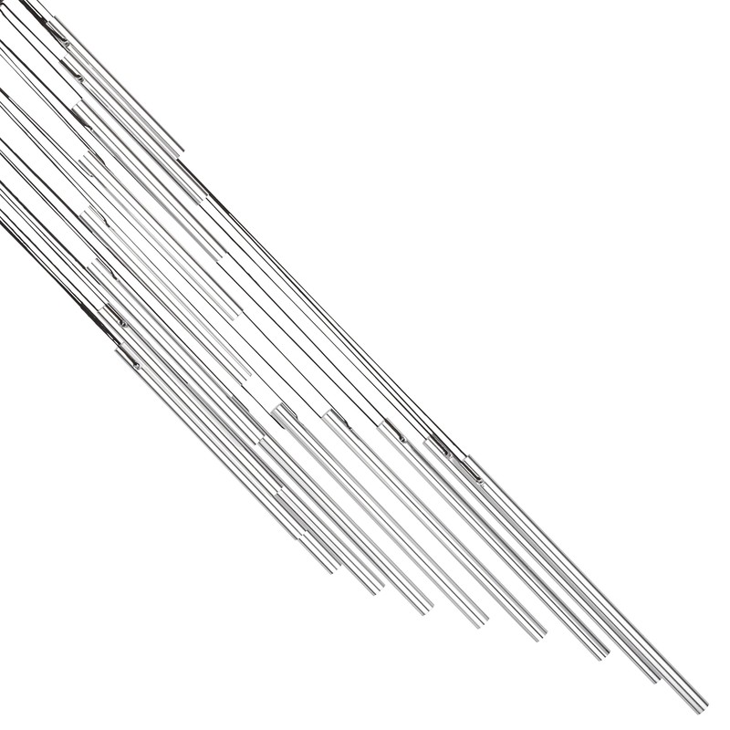 Sonic Energy Spiral Chime - 73cm Silver - Metallic Wind