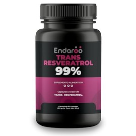 Trans-Resveratrol 60 Cápsulas | Antioxidante Natural de Alta Pureza | Apoyo para Bienestar Cardiovascular y Envejecimiento Saludable | Energía Celular