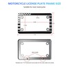 Motorcycle License Plate Frame, Motorcycle Flag Plate Holder Mount