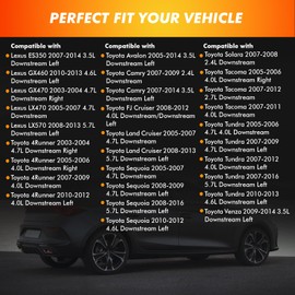 2003-2014 O2 Oxygen Sensor Downstream Compatible for Lexus ES350 GX460 GX470 LX570, for Toyota Camry 4Runner Tacoma Avalon FJ Cruiser Tundra Sequoia and Land Cruiser, Replaces 234-4260, SG 368