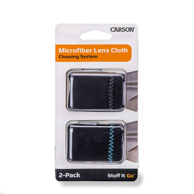 Carson Stuff-It Go Microfiber Lens Cloth Cleaning System - 2