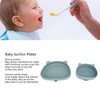 Baby Suction Plates Panda Shaped Powerful Suction Silicone Kid Suction