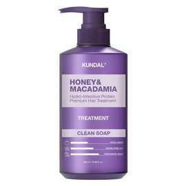 Kundal Honey and Macadamia Hair Treatment Clean Soap Fragrance, 500ml, 1 Piece / 쿤달 허니 앤드 마카다미아 헤어 트리트먼트 클린솝향, 500ml, 1개