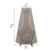 Chiminea Covers Waterproof Dust Prevention 210D Oxford Cloth Patio Chiminea